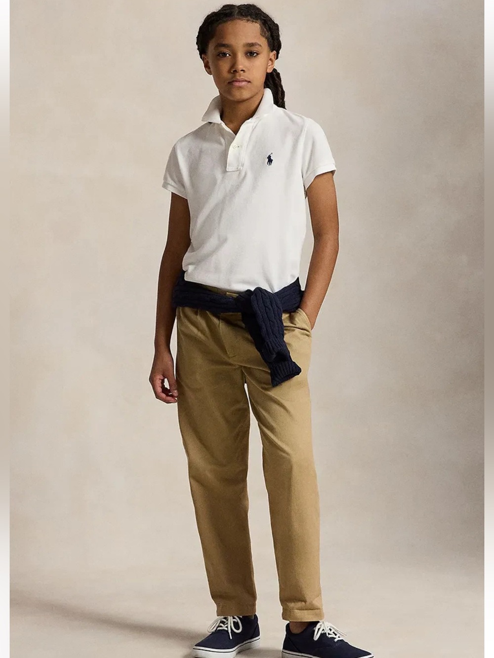Polo by Ralph Lauren White Polo with Navy Pony Embroidery - Picture 16 of 17